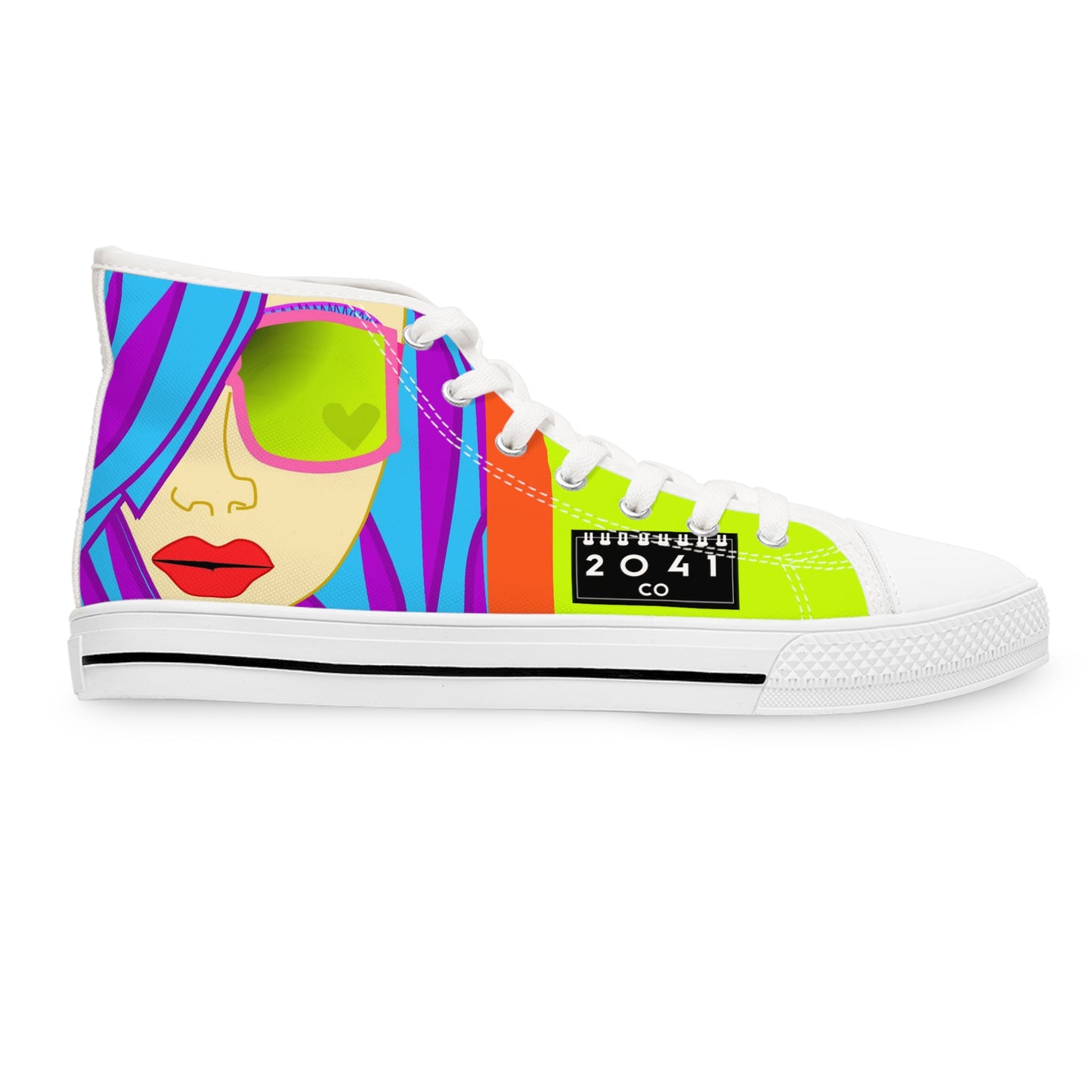 2041 CO WOMEN'S HIGH TOP SNEAKER | NEON BEAUTY - 2041co