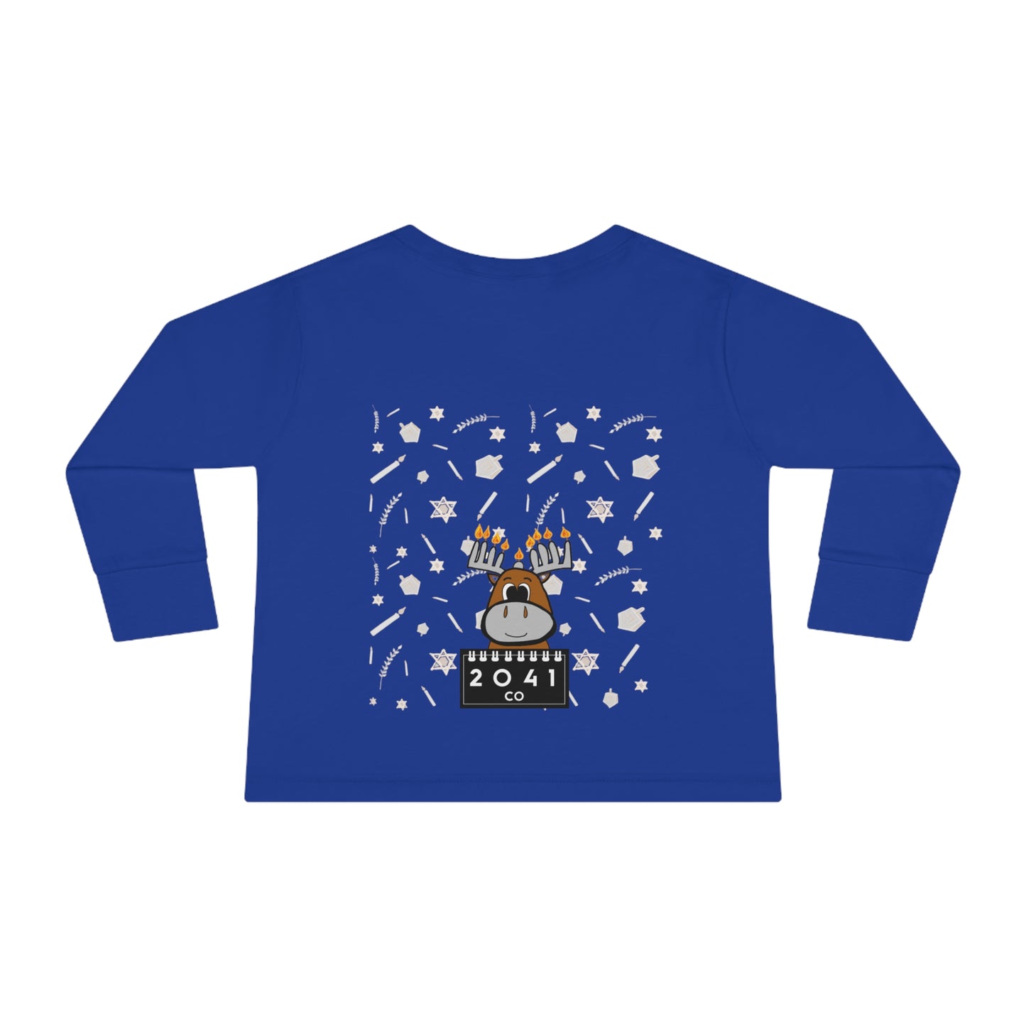 2041 CO TODDLER COTTON HOLIDAY LONG SLEEVE T-SHIRT | HANUKKAH