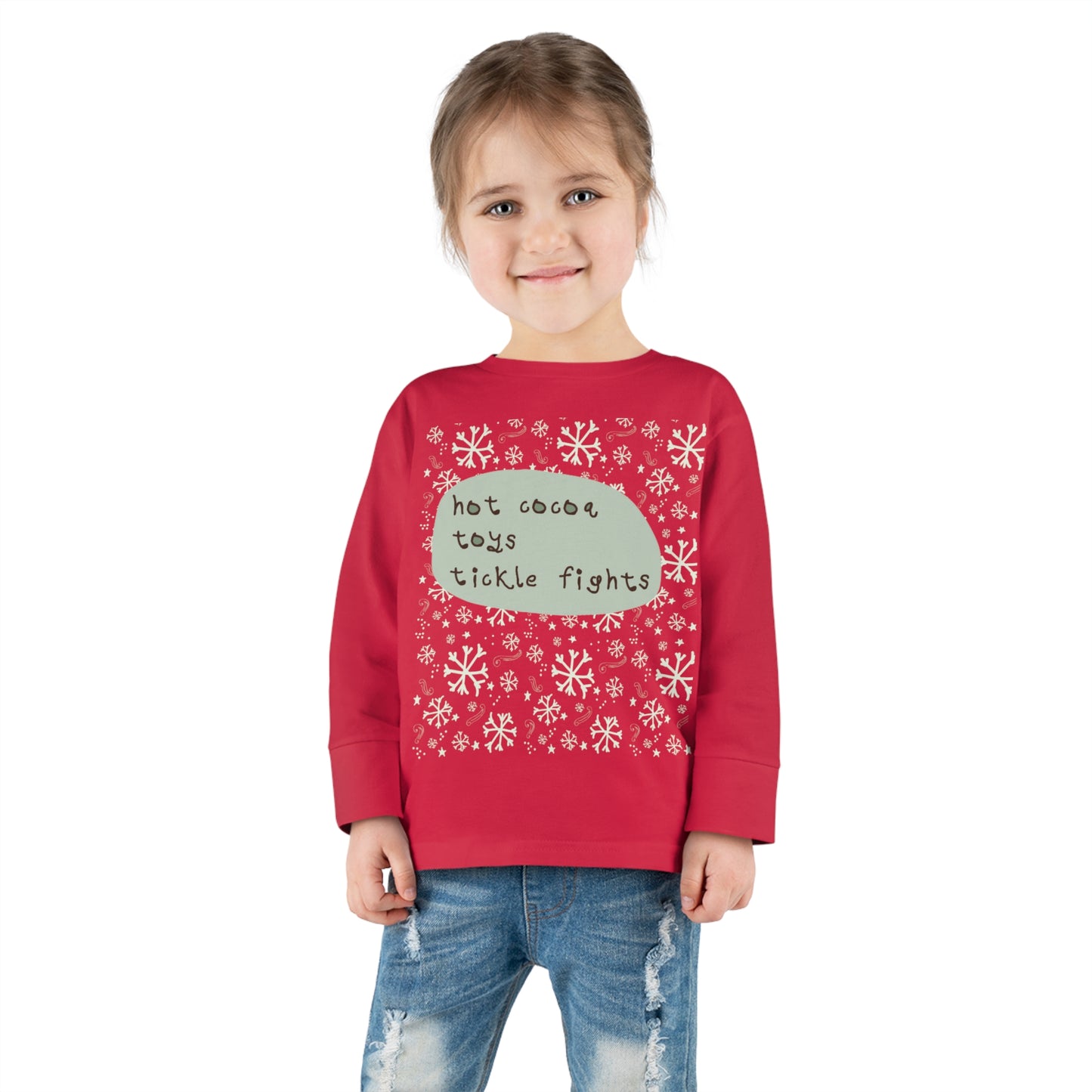 2041 CO TODDLER COTTON HOLIDAY LONG SLEEVE T-SHIRT | CHRISTMAS