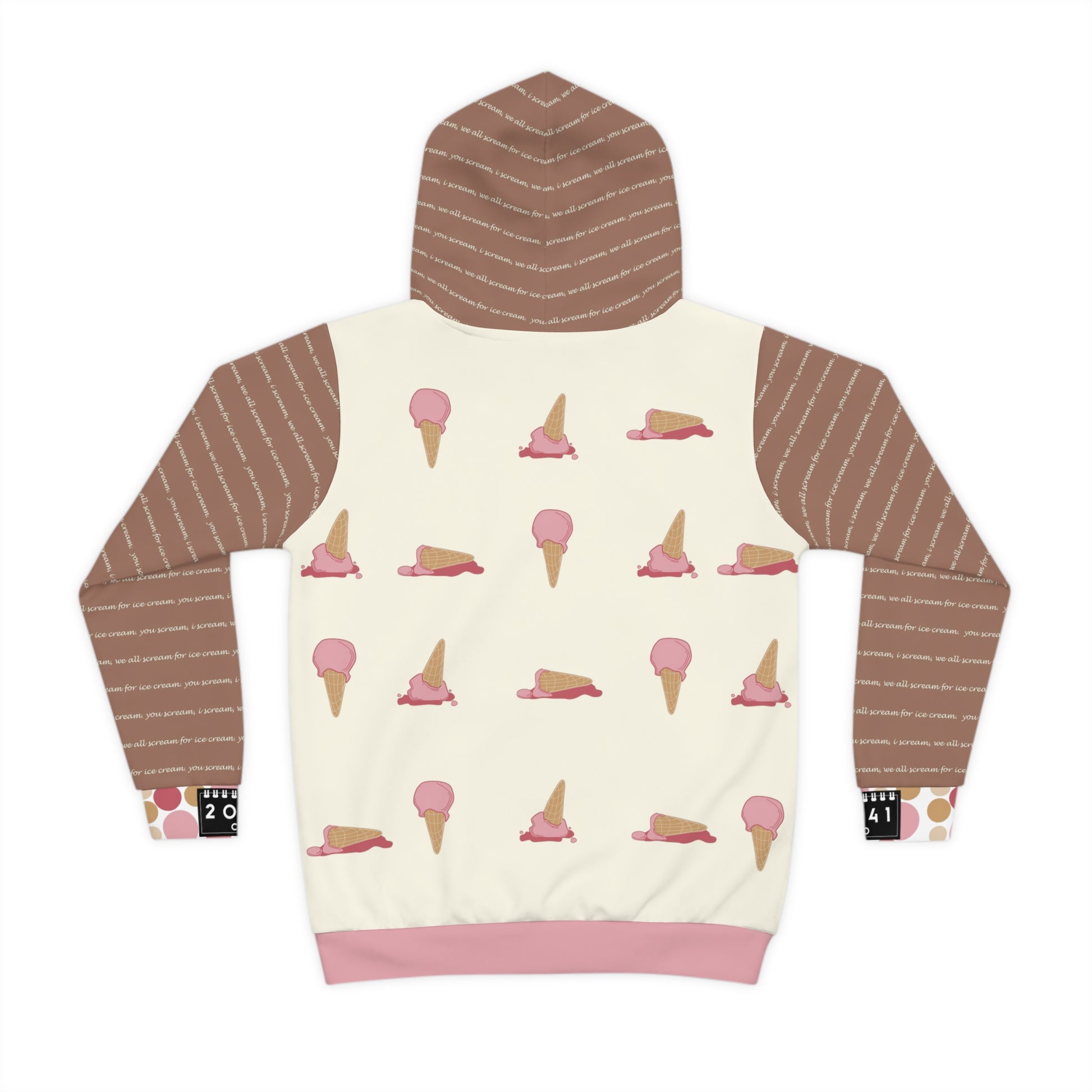 2041 CO CHILDREN HOODIE ICE CREAM | STRAWBERRY - 2041co