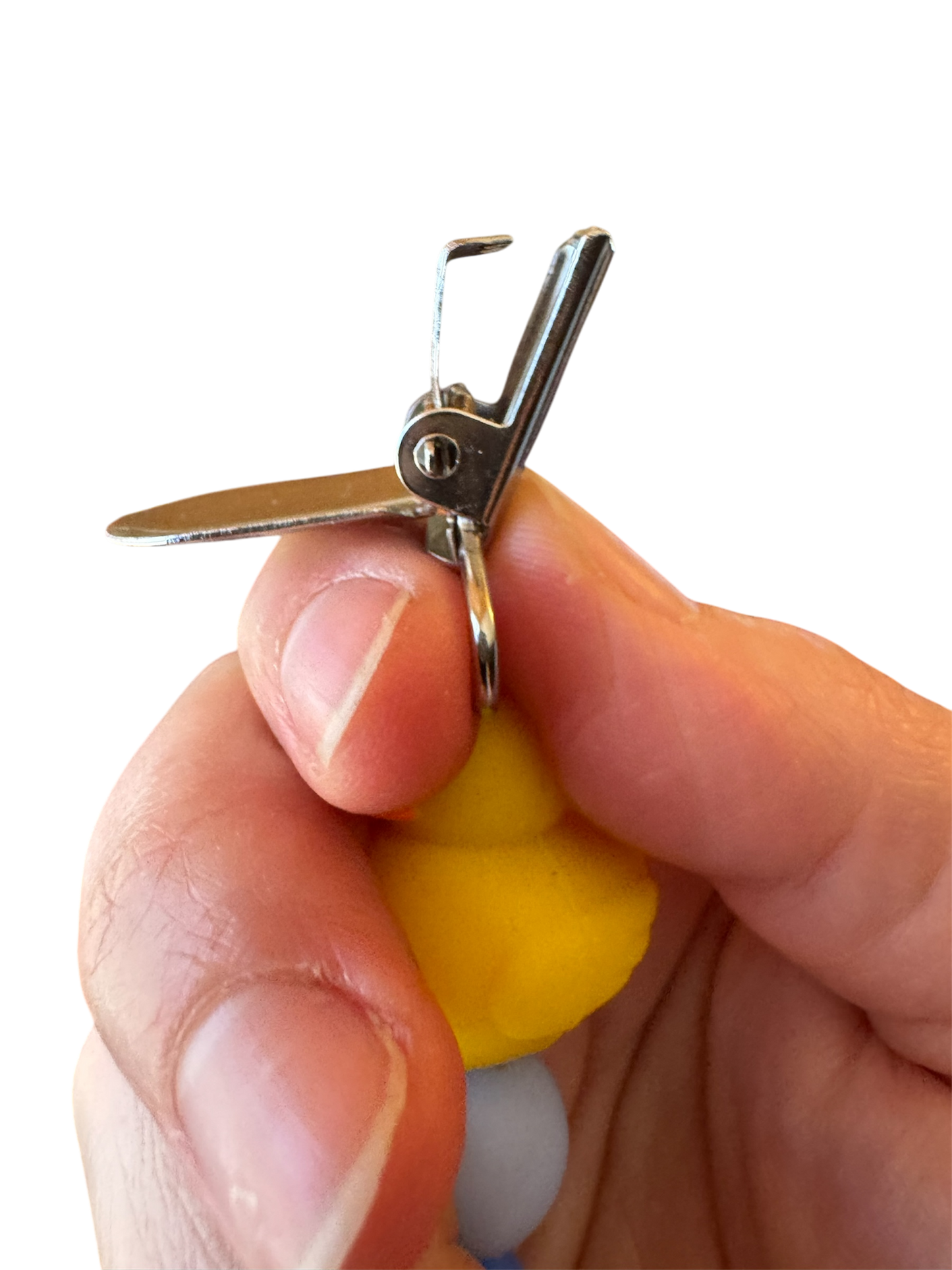 2041 CO SILICONE PACIFIER CLIP | RUBBER DUCK