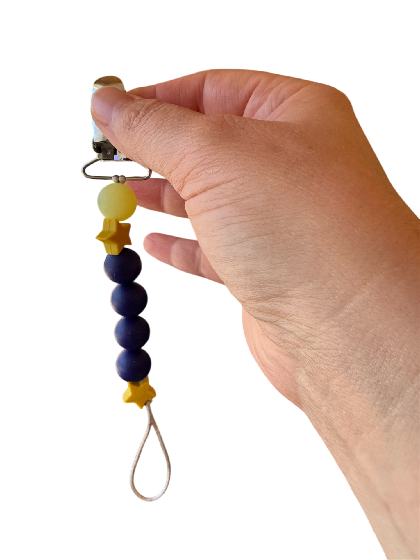 2041 CO SILICONE PACIFIER CLIP | TWINKLE LITTLE STAR