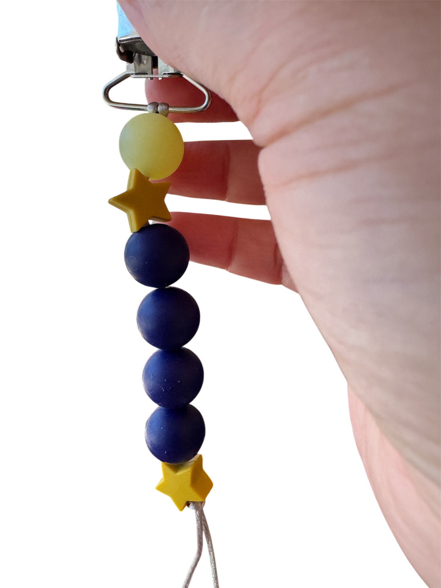 2041 CO SILICONE PACIFIER CLIP | TWINKLE LITTLE STAR