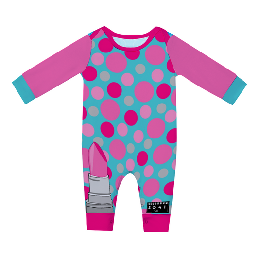 2041 CO BABY LONG ROMPER | PINKS - 2041co