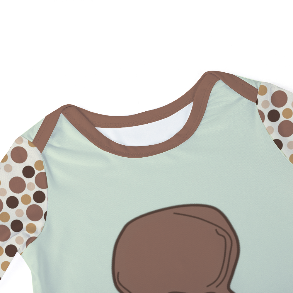 2041 CO BABY LONG ROMPER ICE CREAM | CHOCOLATE - 2041co