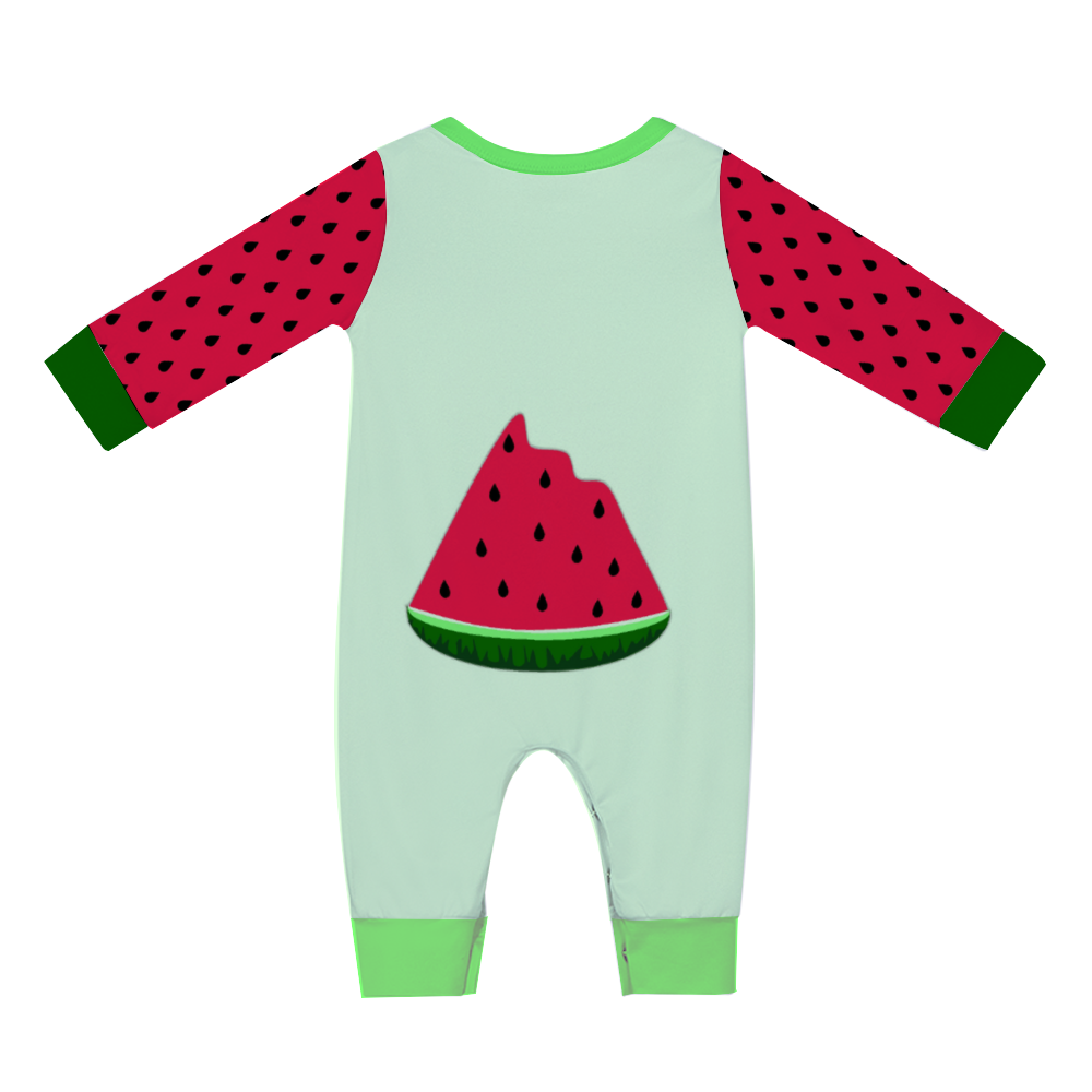 2041 CO BABY LONG ROMPER | WATERMELON SUGAR - 2041co