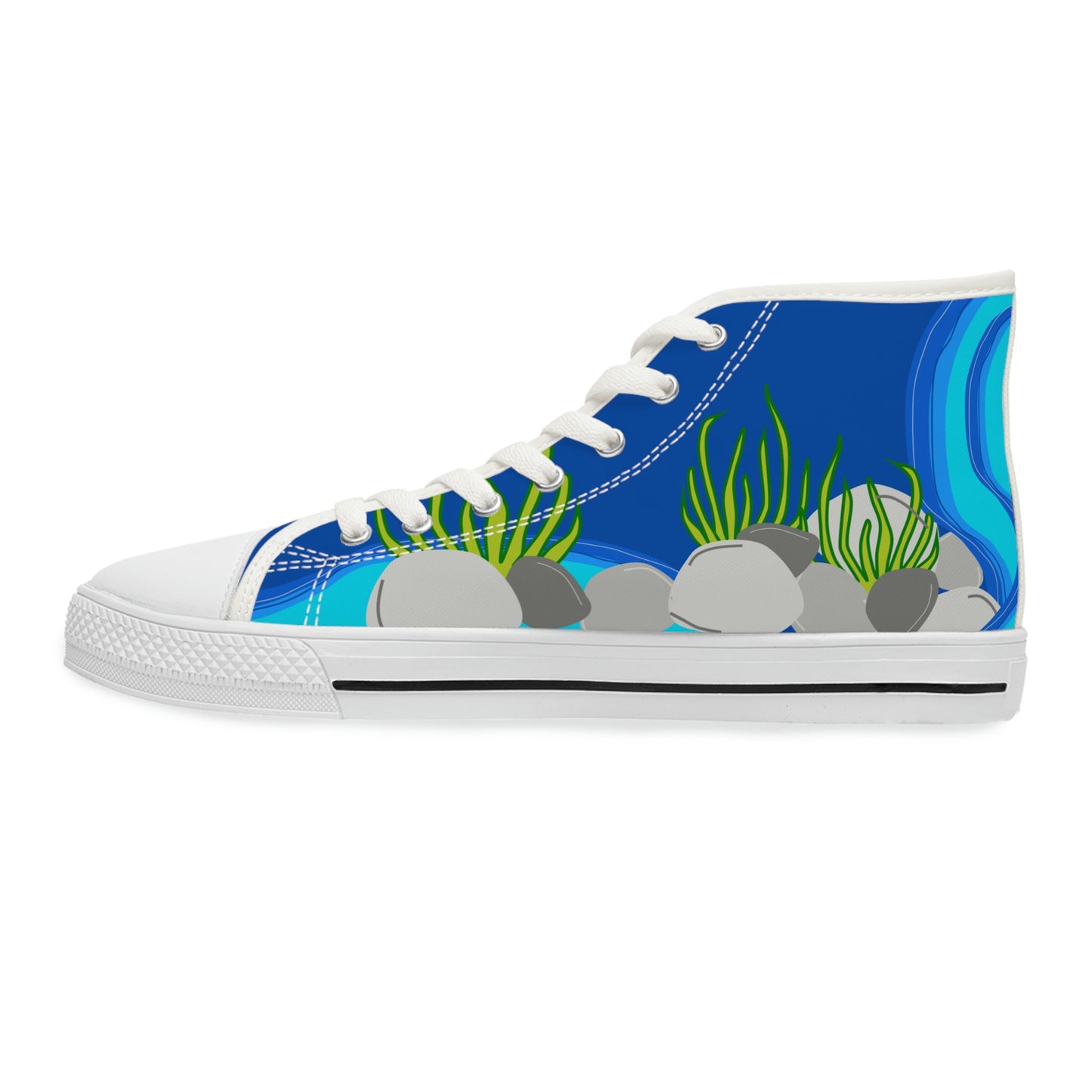 2041 CO WOMEN'S HIGH TOP SNEAKER FISH - 2041co