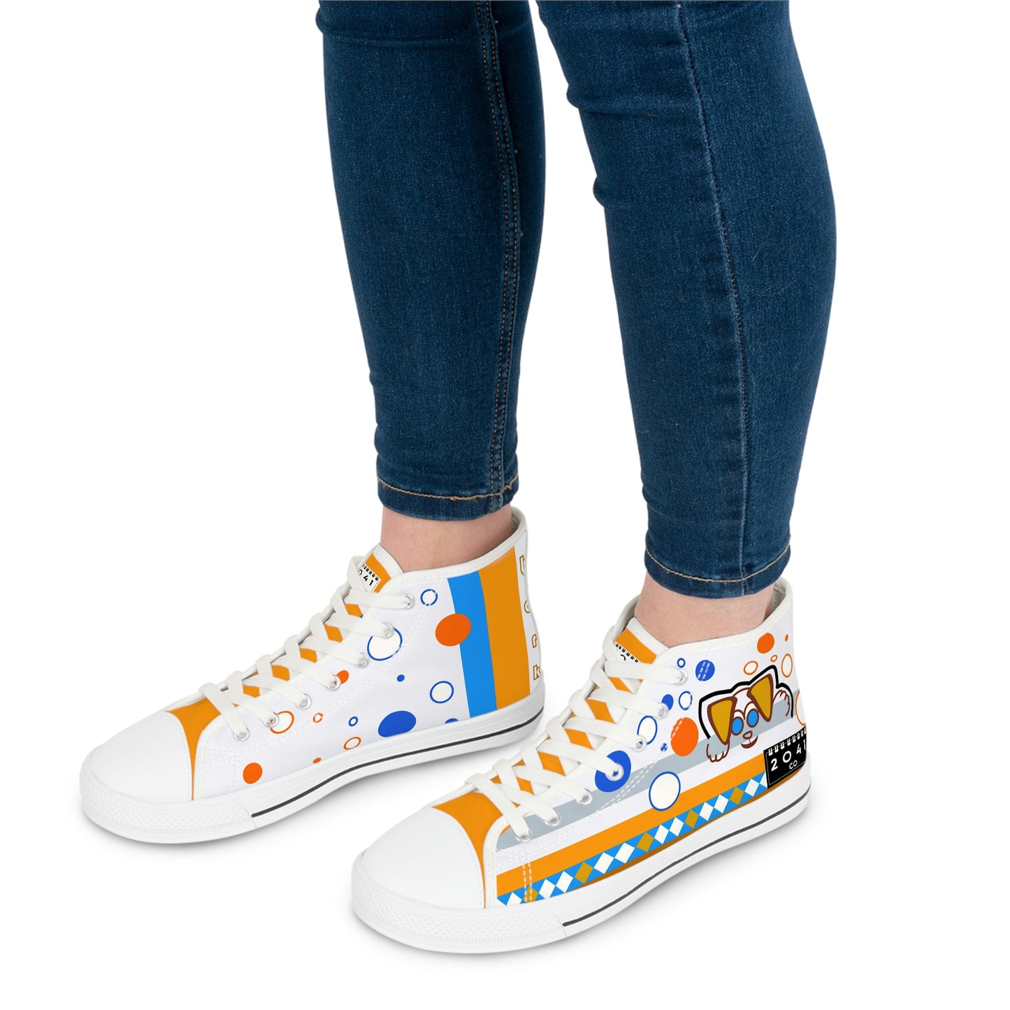 2041 CO WOMEN'S HIGH TOP SNEAKER PUP - 2041co
