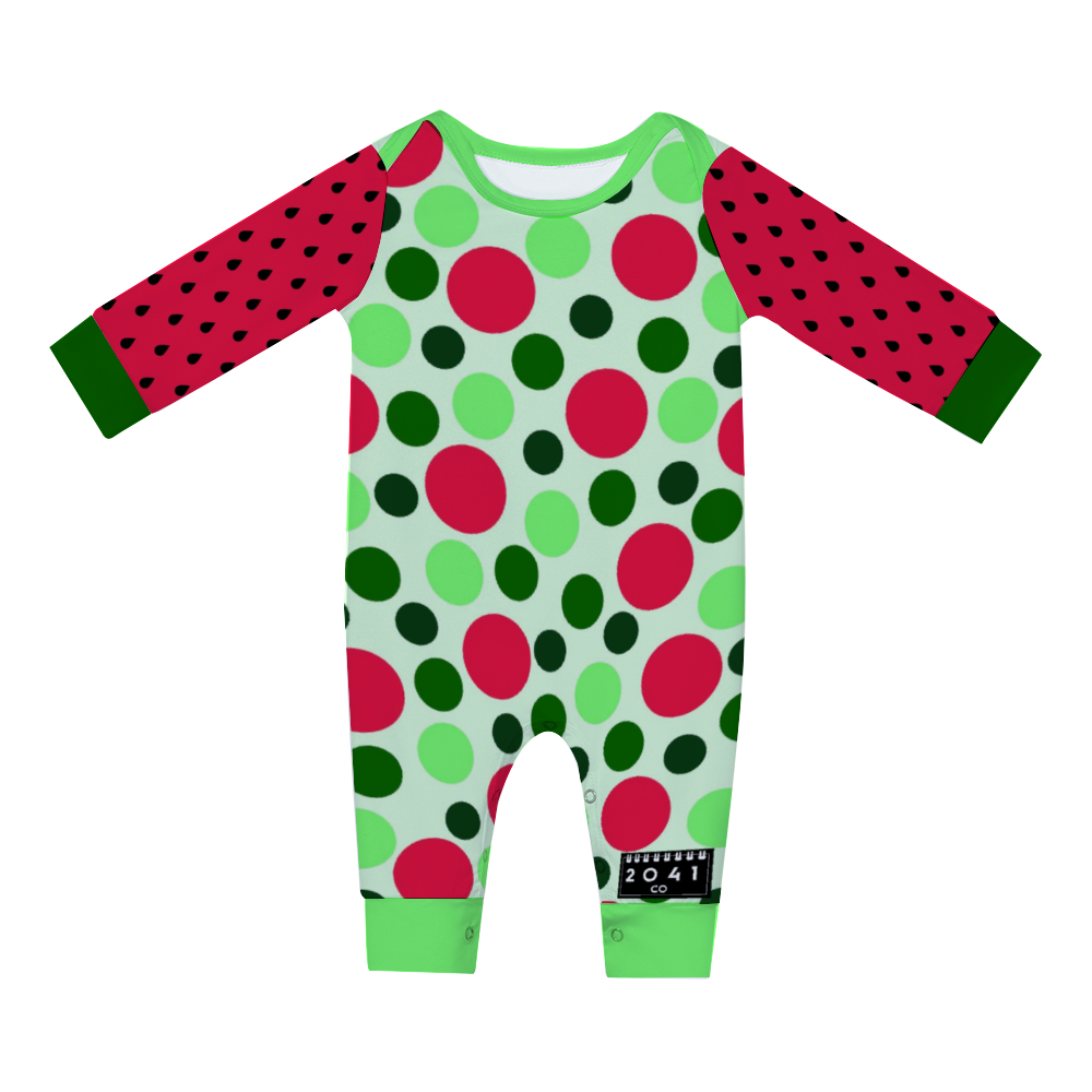 2041 CO BABY LONG ROMPER | WATERMELON SUGAR - 2041co