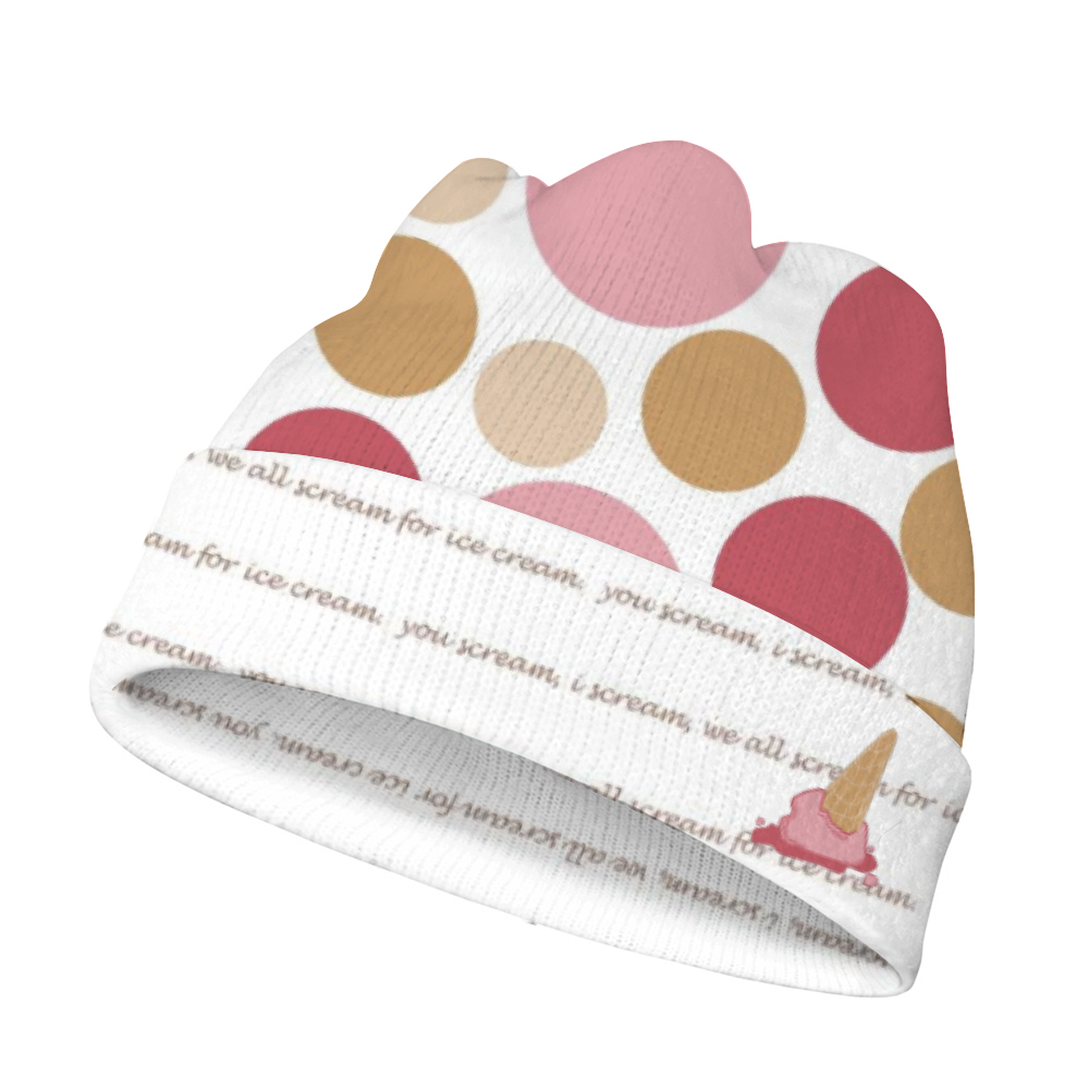2041 CO KID BEANIE | STRAWBERRY POLKA DOTS