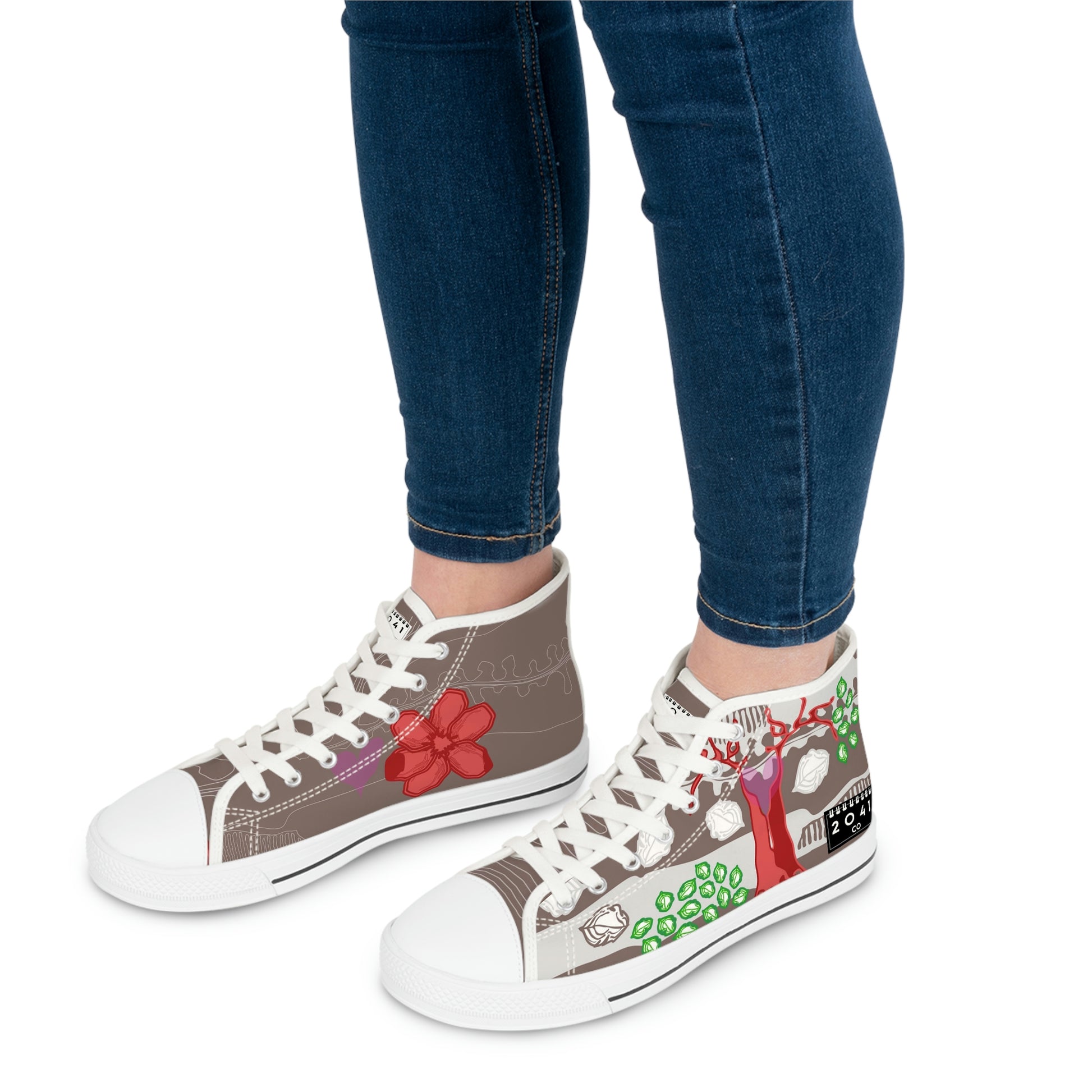 2041 CO WOMEN'S HIGH TOP SNEAKER TREE - 2041co